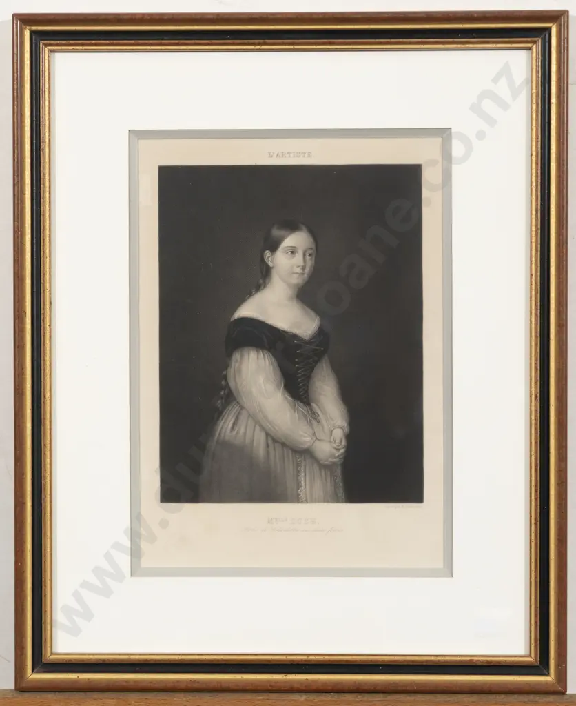 Framed Bookplate "Mademoiselle Doze" Image 1++