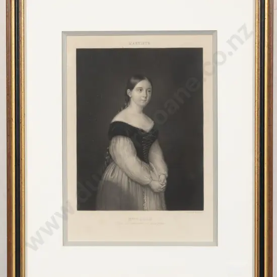 Framed Bookplate "Mademoiselle Doze"
