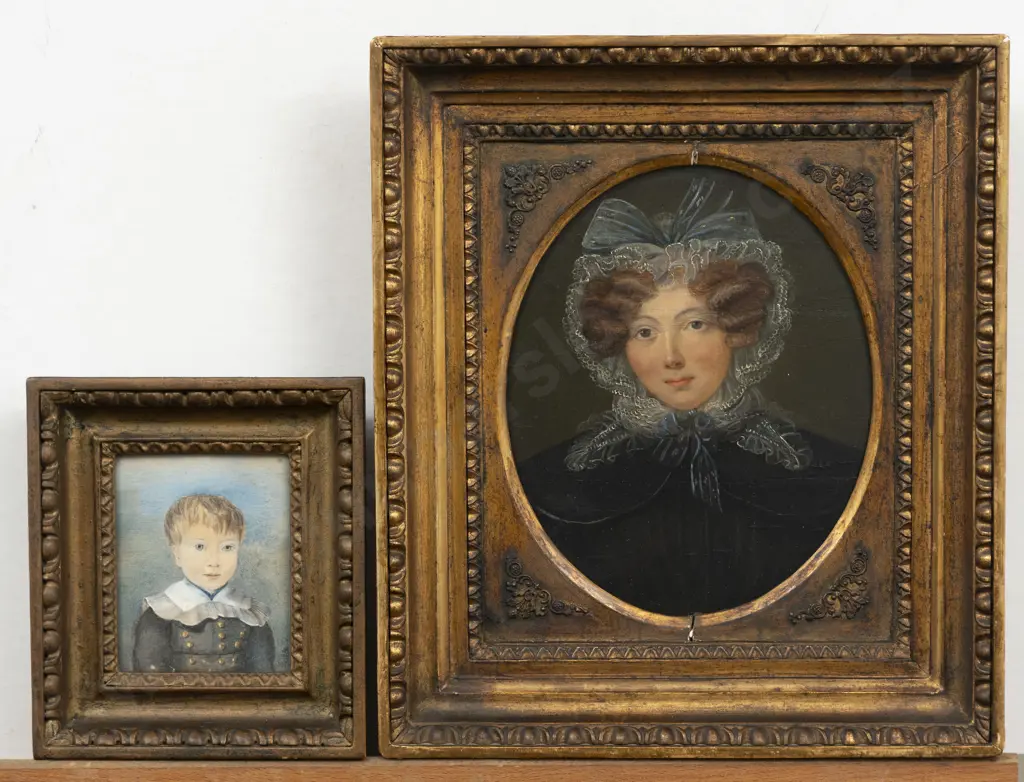 Unknown 18th Century Artist - Portrait of Anna (?) & Other Image 1++