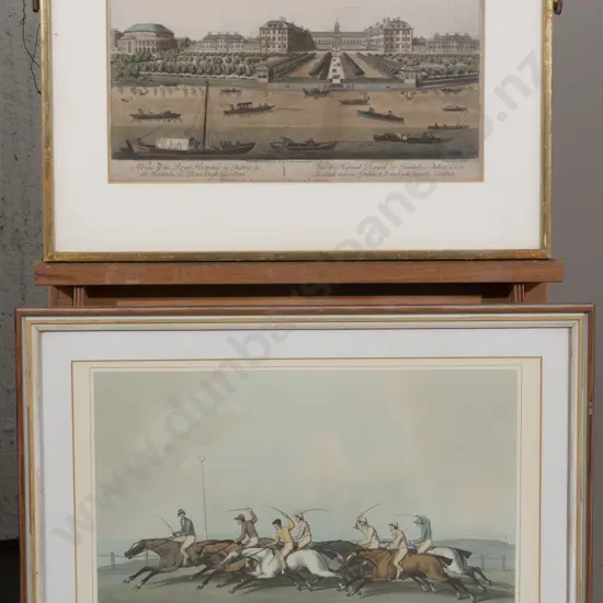 A View of the Royal Hospital at Chesea & The Rotunda in Ranelaigh Gardens & Other