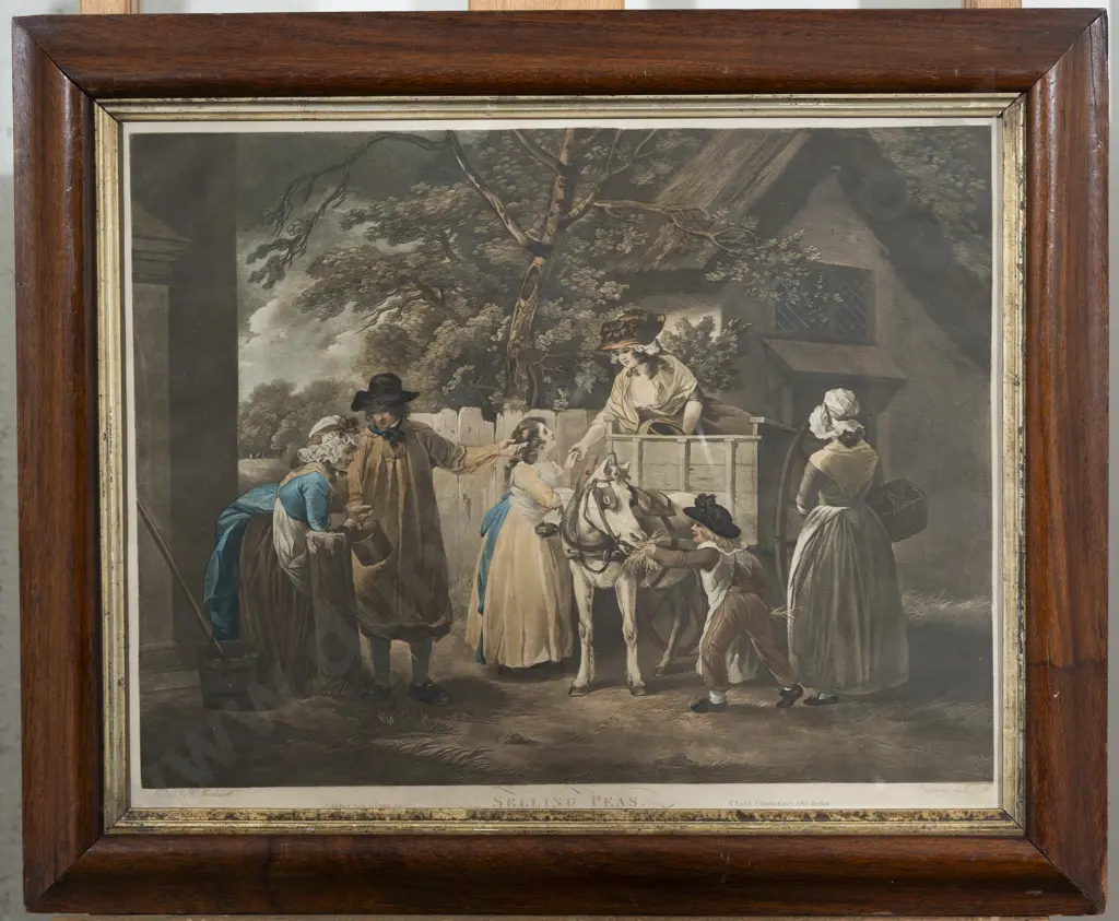 E Bell After George Moreland - Two Hand Coloured Mezzotints Image 1++