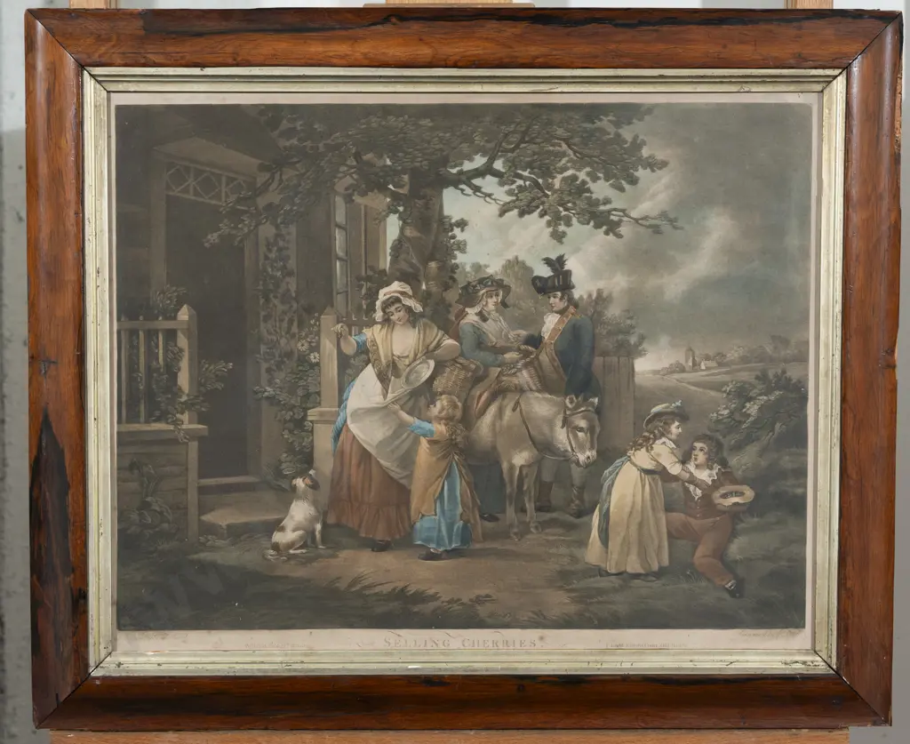 E Bell After George Moreland - Two Hand Coloured Mezzotints Image 1++