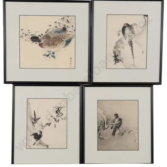 A Group Of 6 Japanese Bird Prints