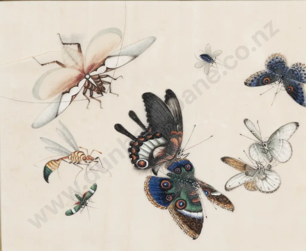 C19th Chinese Painting on Rice Paper Image 1++