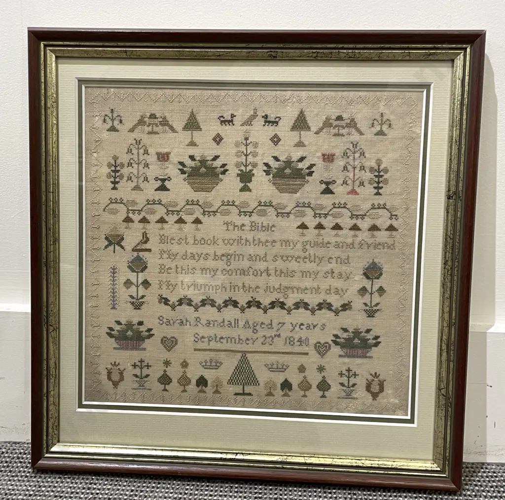 Victorian Framed Sampler Image 1++