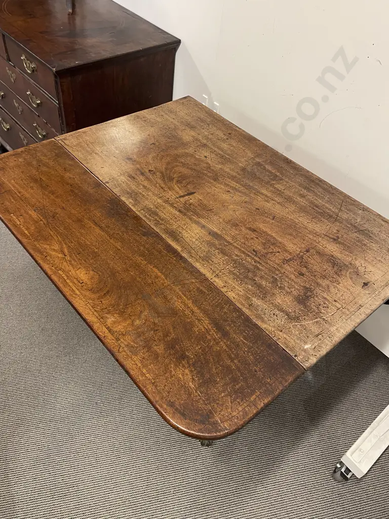 Regency Mahogany Pembroke Table Image 1++