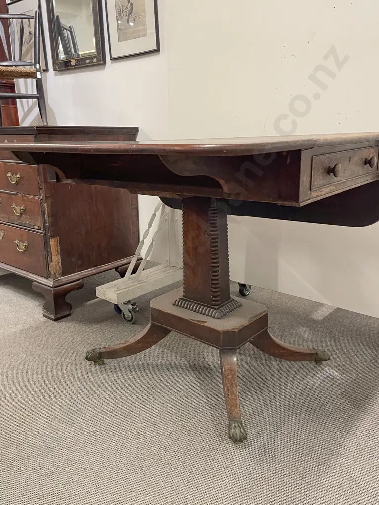 Regency Mahogany Pembroke Table Image 1++