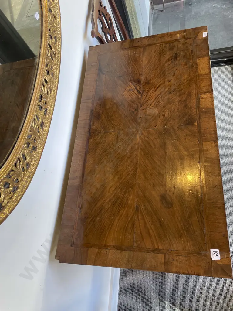 Queen Anne Walnut Flat Front Chest Image 1++