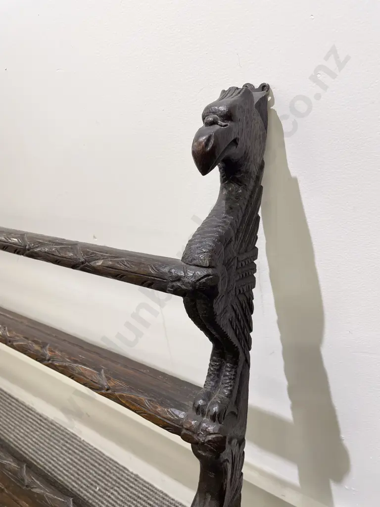 Late C19th Oak Hanging Plate Rack Image 1++