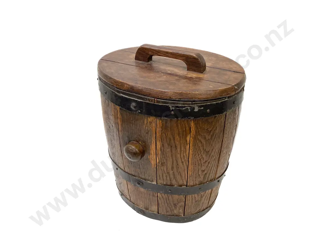 Vict Oak Coopered Barrel Image 1++