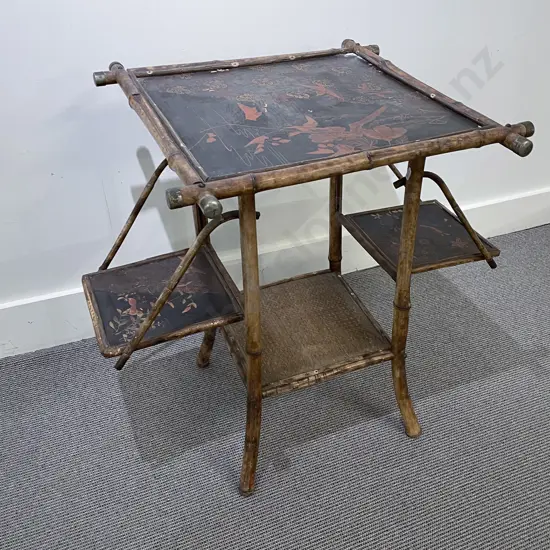 C19th Japanese Bamboo Side Table