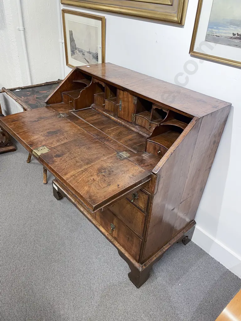 Geo II Walnut Crossbanded Bureau Image 1++
