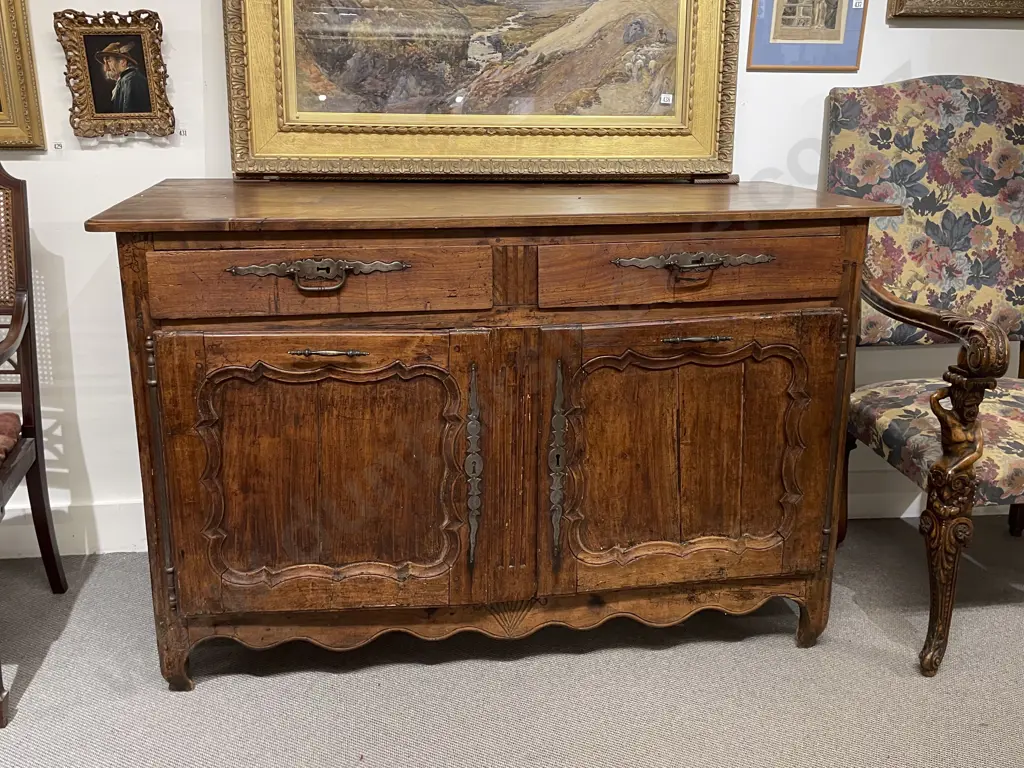 Late C18th or Early C19th French Provincial Fruitwood Sideboard Image 1++