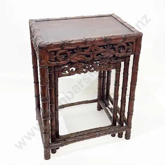 Late C19th Chinese Rosewood Nest of Tables