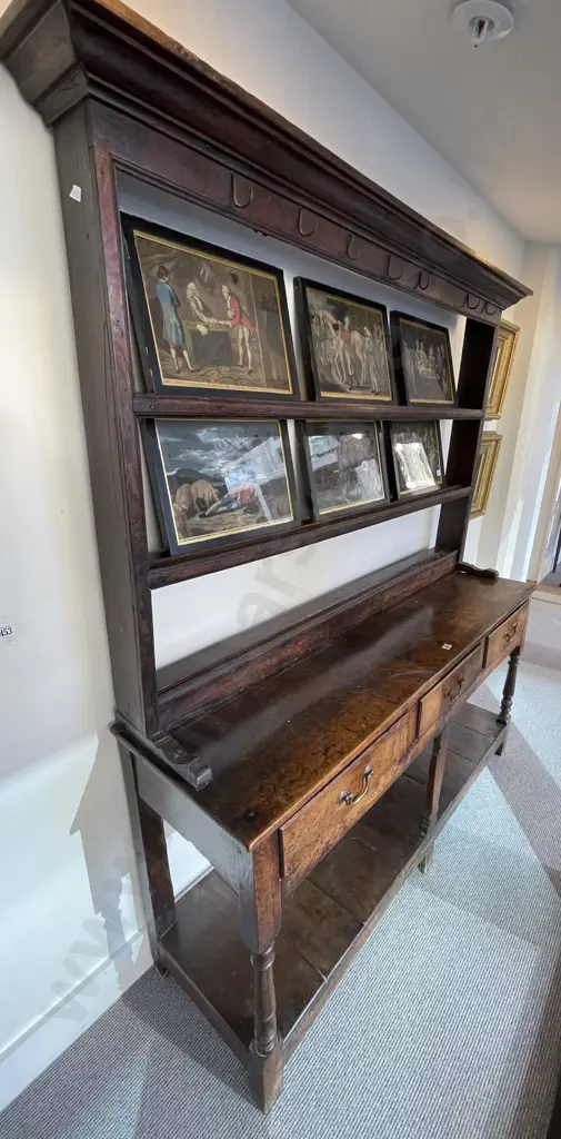 Geo III Oak Welsh Dresser Image 1++