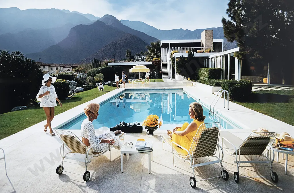 Slim Aarons (American 1916 - 2006) - Poolside Gossip Image 1++