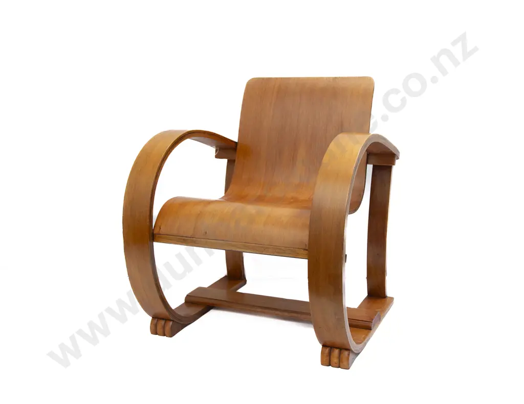 Rare Garth Chester Laminated Plywood Nicholson Chapel Chair Image 1++