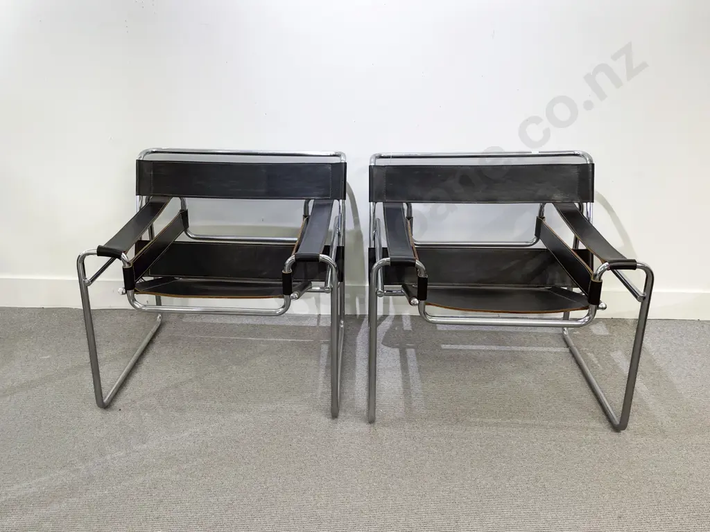 A Pair of Wassily Style Chairs Image 1++