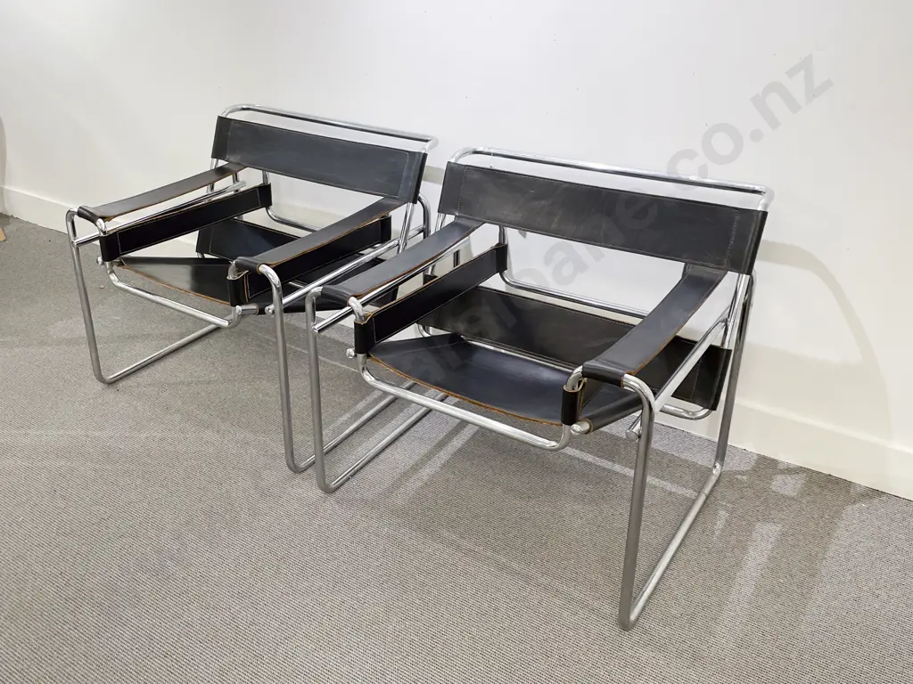 A Pair of Wassily Style Chairs Image 1++