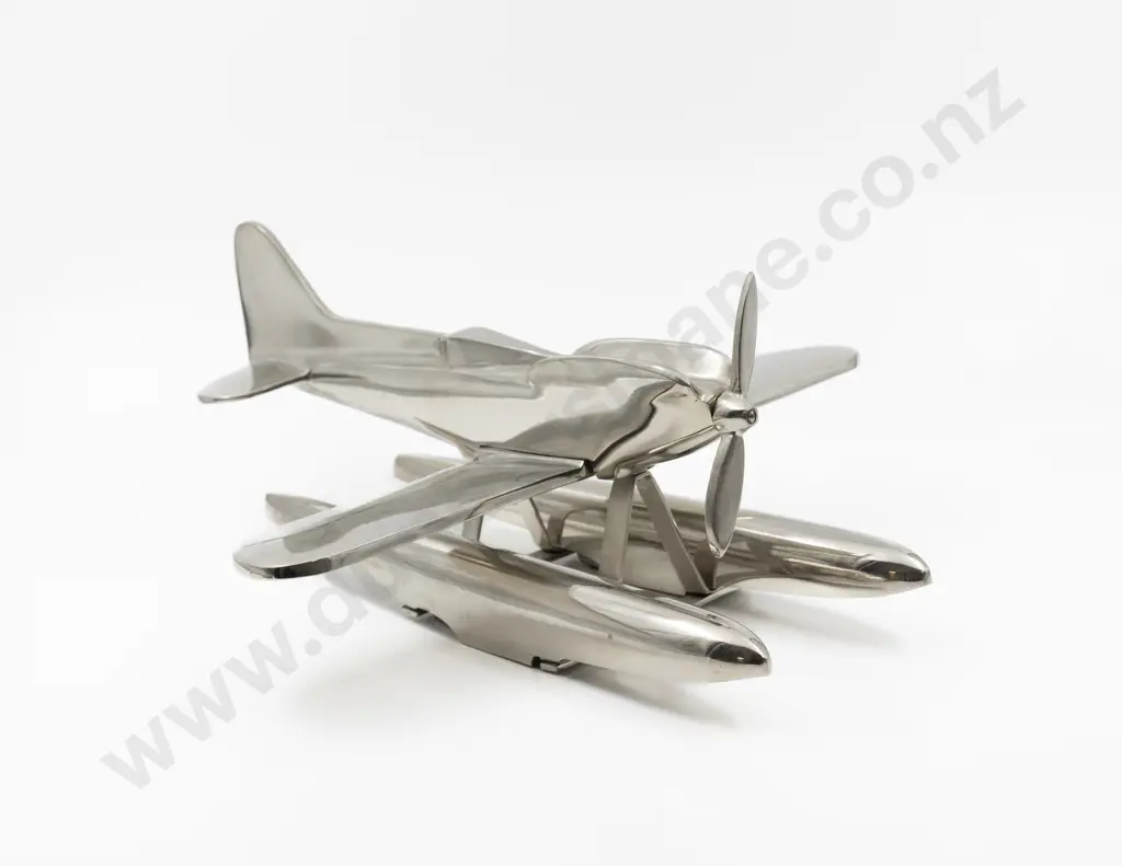 Modern Large Aluminium Model Of A Schneider Racing Float Plane Image 1++