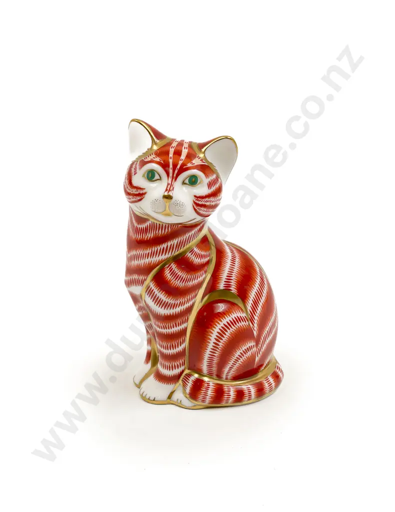 Royal Crown Derby "Cat" Paperweight Image 1++