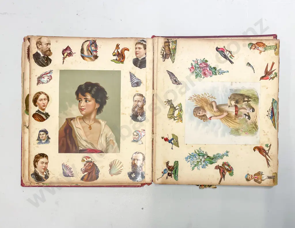 Late Victorian Scrap Album Image 1++