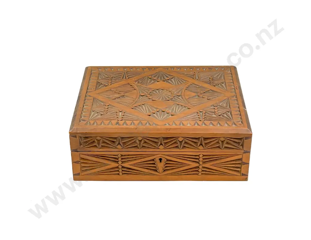 Carved Wooden Box Image 1++