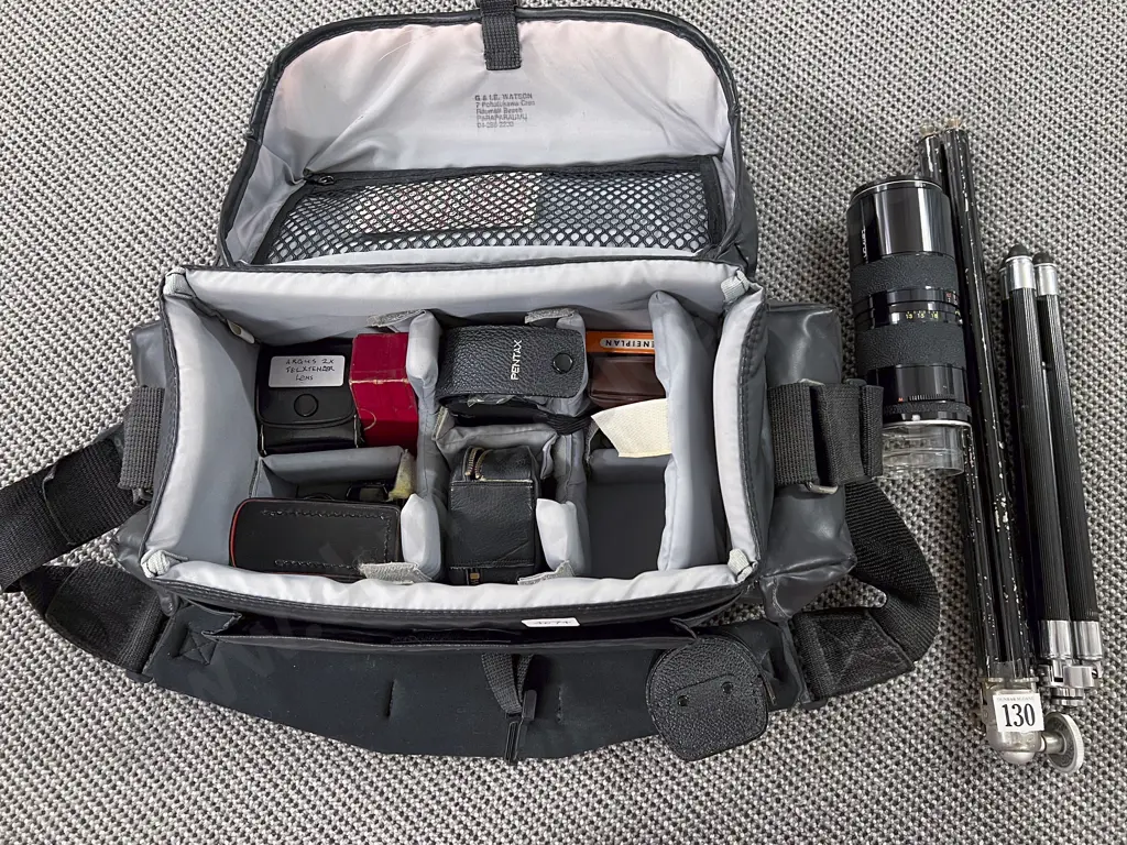 Mohawk Camera Bag with Various Accessories Image 1++