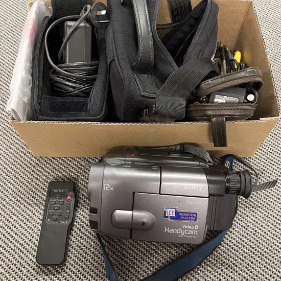 Sony Video 8 Handicam with Assorted Accessories