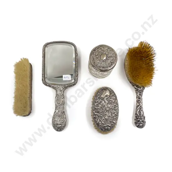 S/S Vanity Set with S/S Lidded Jar