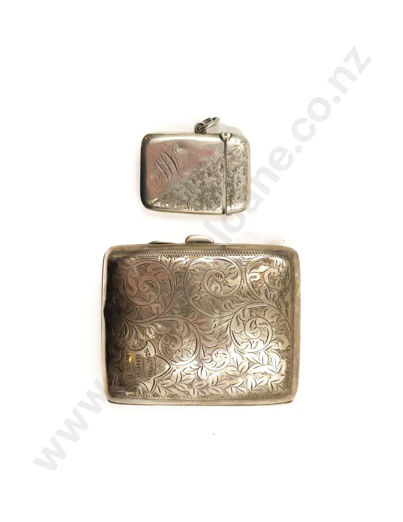S/S Cigarette Case & S/S Vesta Case Image 1++