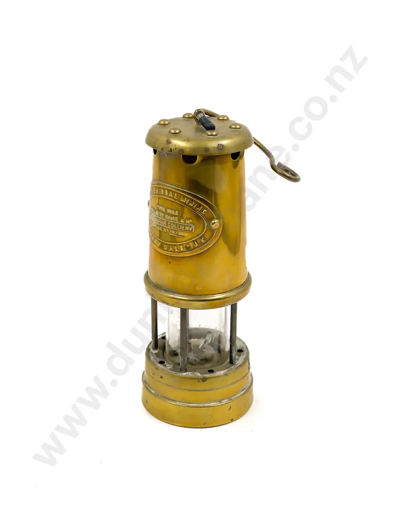 British Coalmining Co. Brass Miners Lamp Image 1++