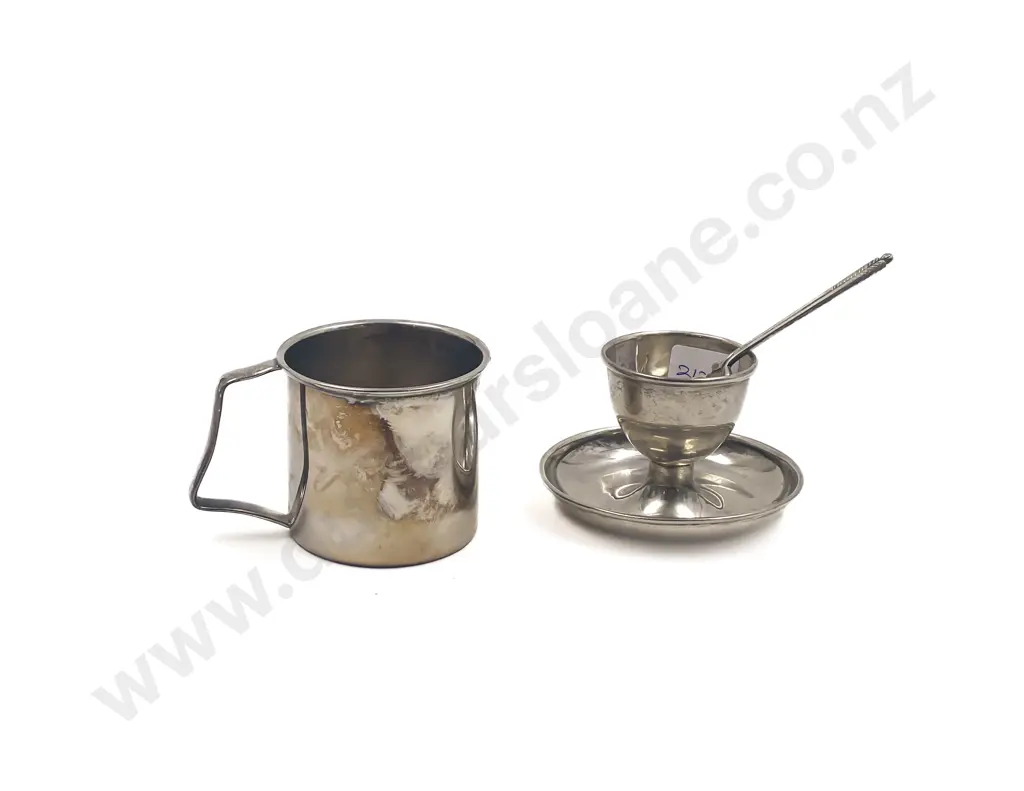S/S Egg Cup & Spoon with W & H Mug Image 1++