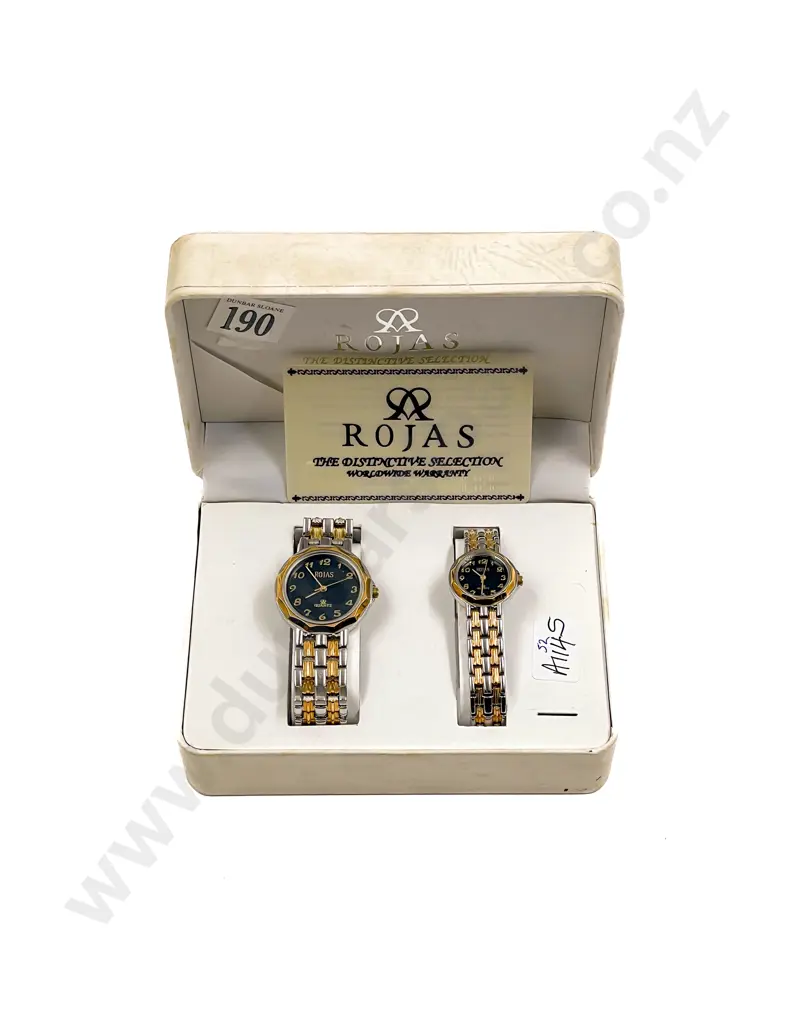 Box Pair of Gents and Ladies Wristwatch Image 1++