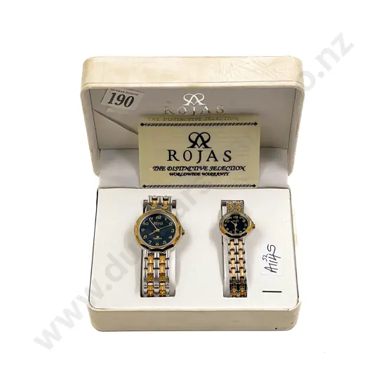 Box Pair of Gents and Ladies Wristwatch
