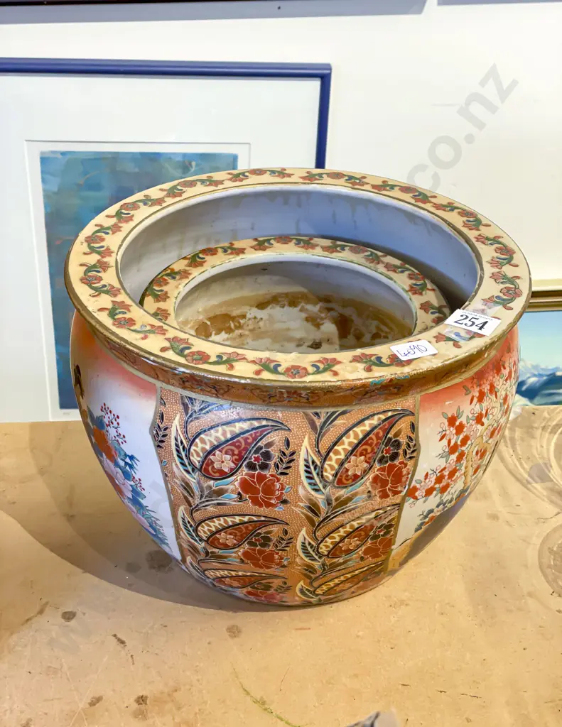 Graduated Pair of Japanese Style Planters Image 1++
