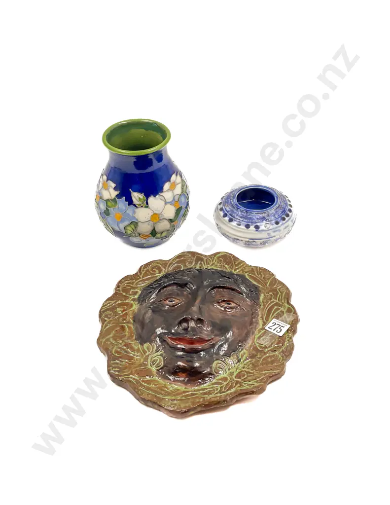Neil Thompson Pottery Wall Hanging and Bowl with Other Image 1++