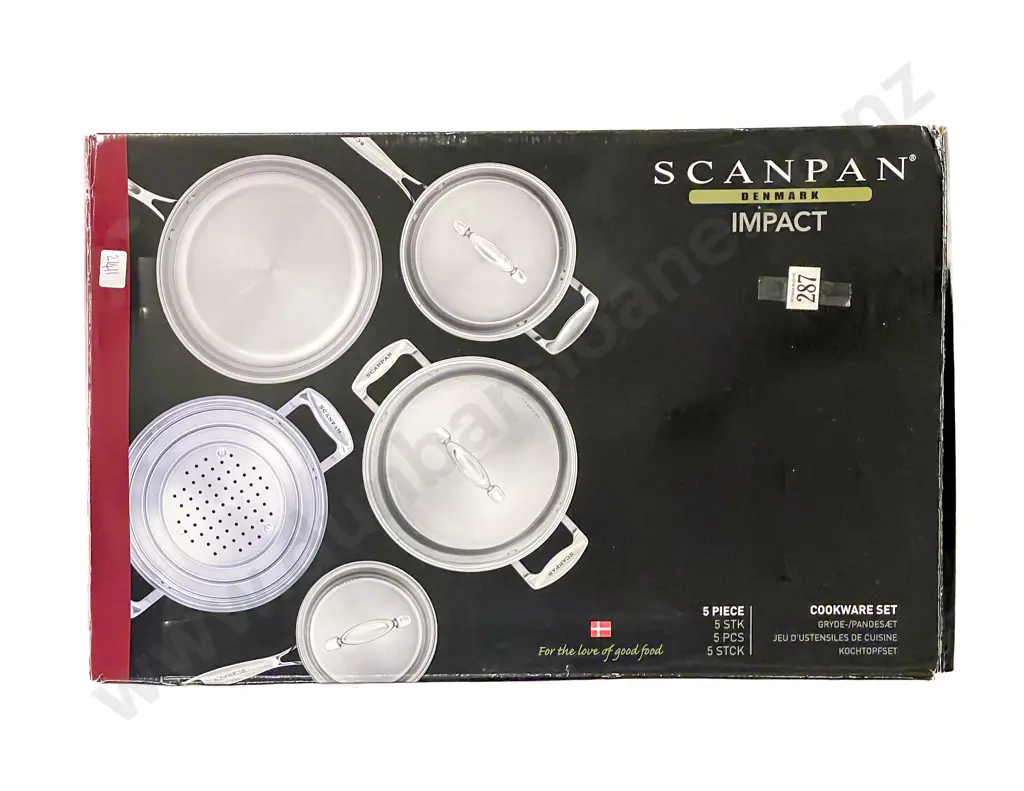 Boxed Scanpan Impact Five Piece Cooking Set Image 1++
