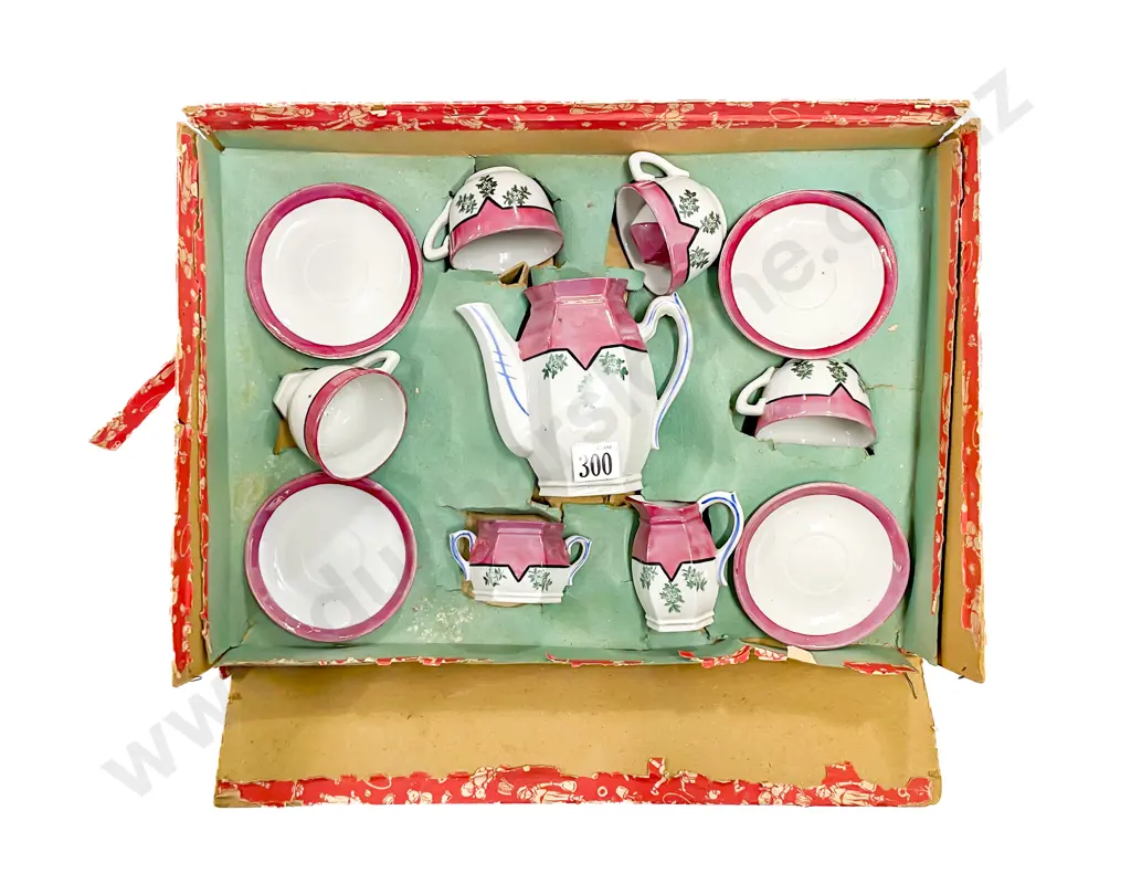 Part Original Boxed Early C20th German Toy Tea Set Image 1++