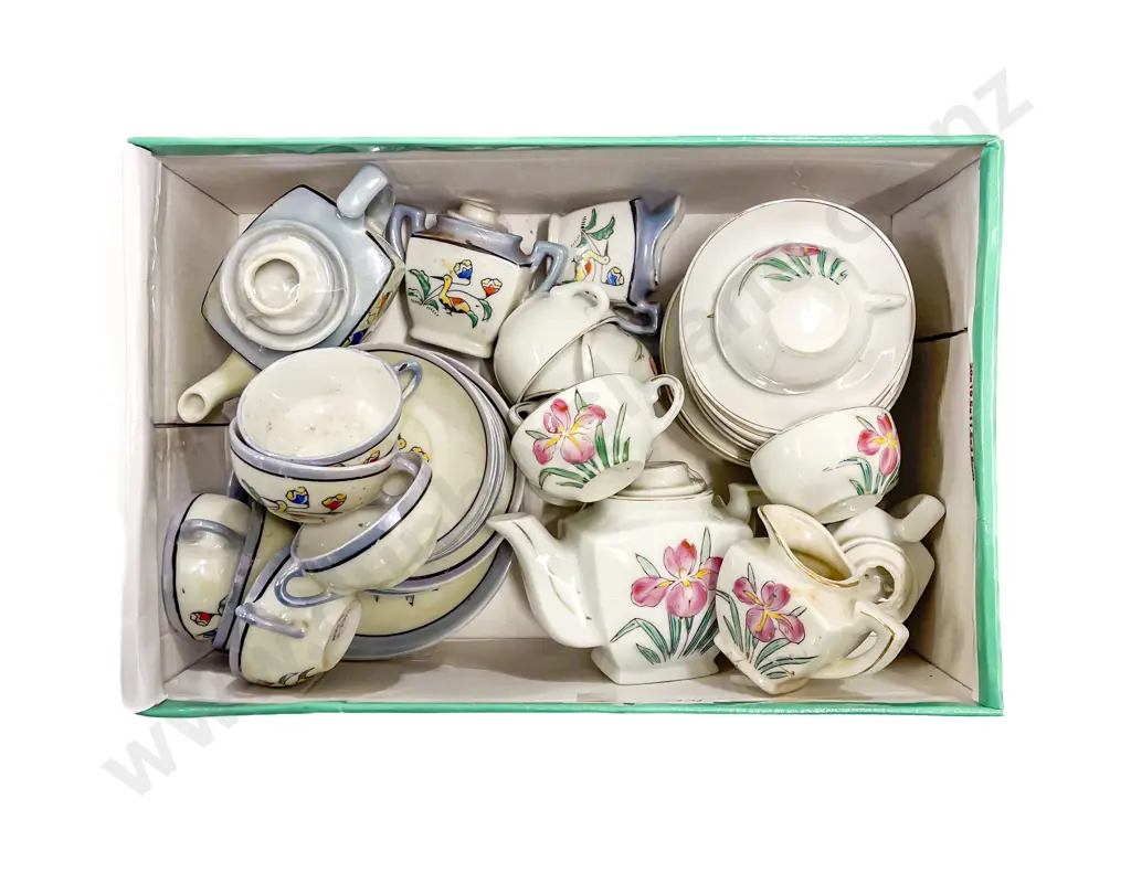Two Japanese Toy Tea Sets Image 1++