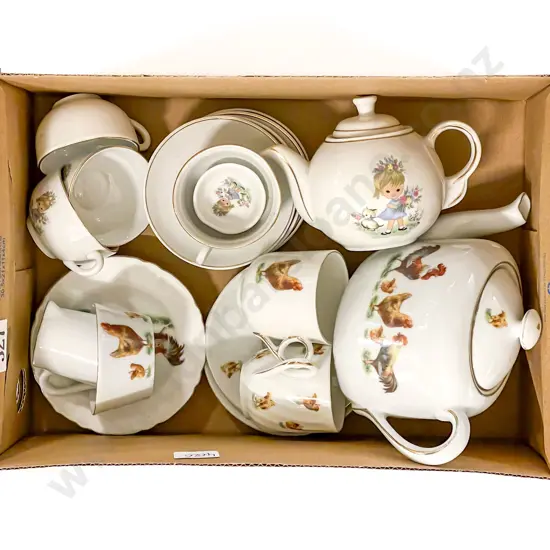 Two Toy Tea Sets