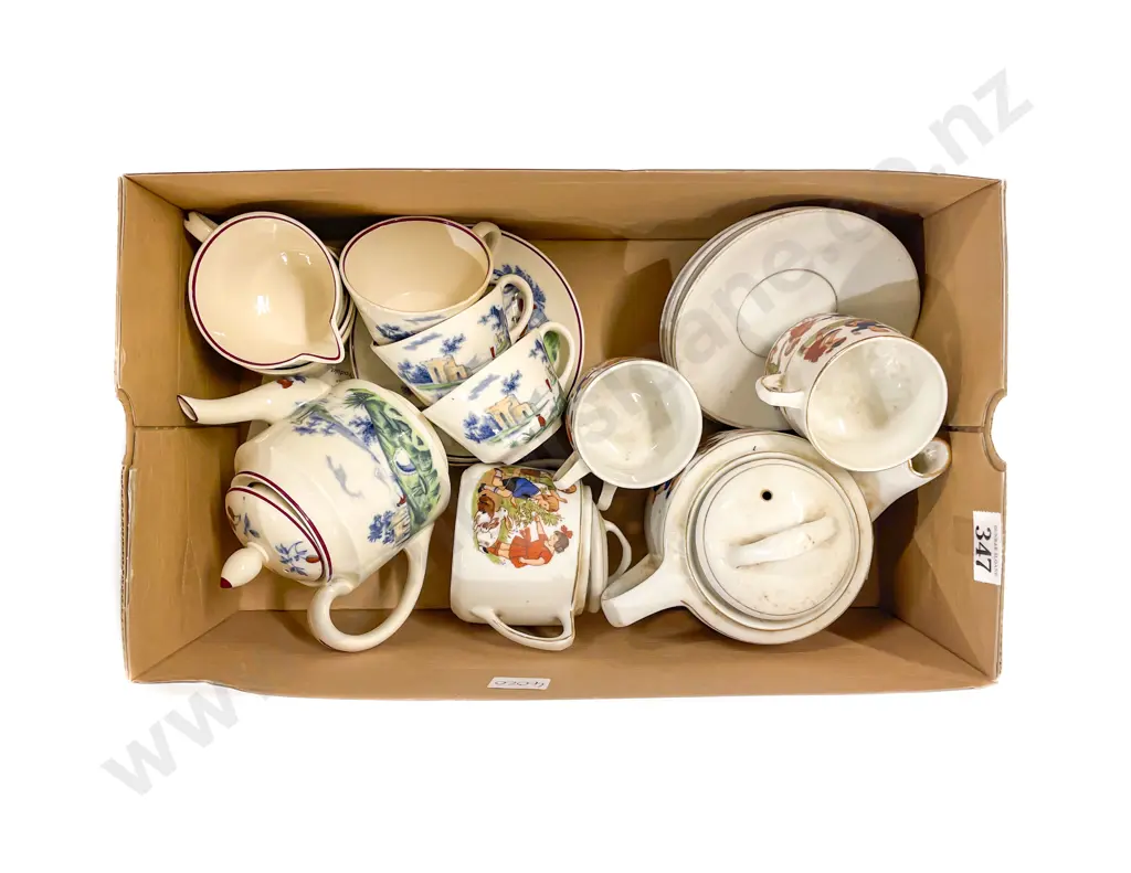 Wedgwood and Other China Toy Tea Sets Image 1++