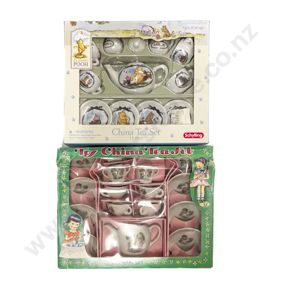 Madeline Pooh Bear and Other Toy Tea Sets