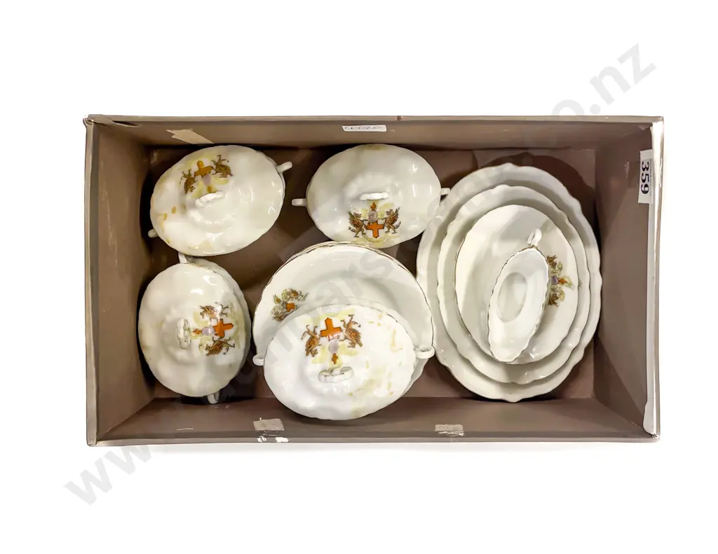 Victorian China Toy Dinner Set Image 1++
