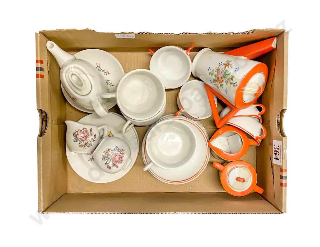 Japanese Art Deco China Toy Tea Set and Other Image 1++