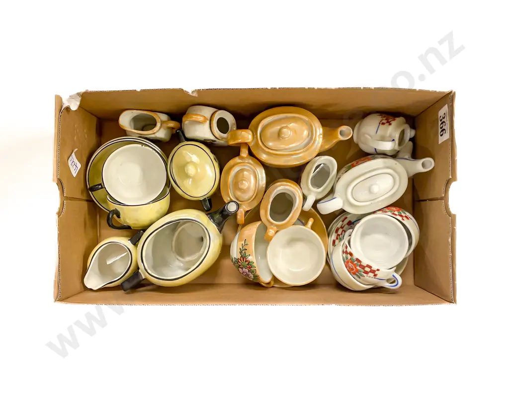Three Japanese China Toy Tea Sets Image 1++