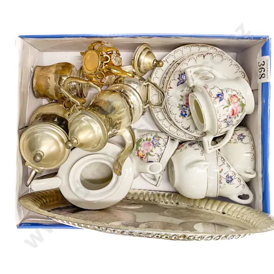 Assorted China Toy Teaware and Cow Creamers