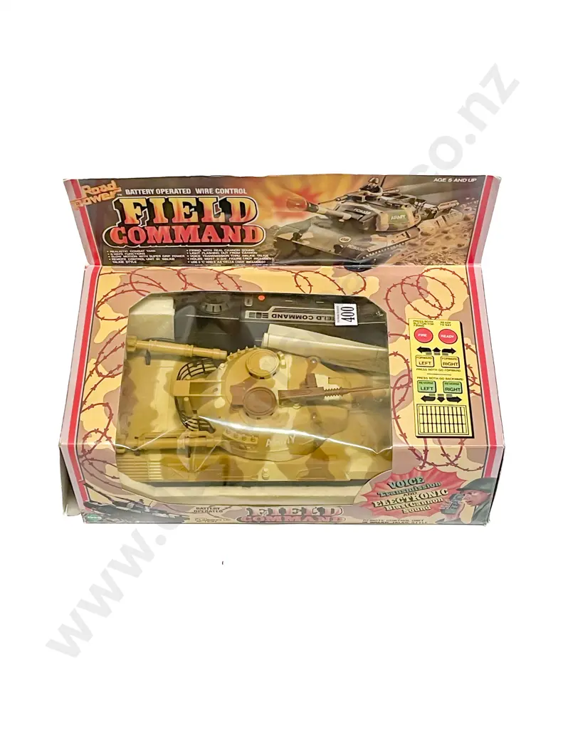 Boxed Battery Operated Remote Control Field Command Tank Image 1++