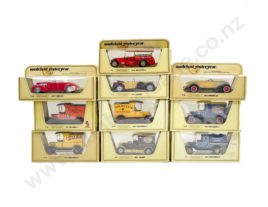 Matchbox Models of Yesteryear Ten Yellow Boxed Image 1++
