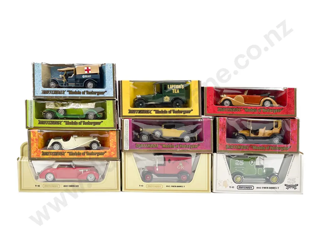 Ten Assorted Matchbox Models of Yesteryear Image 1++